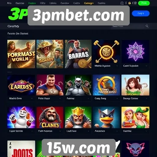 Variedade de jogos oferecidos no 3pmbet.com